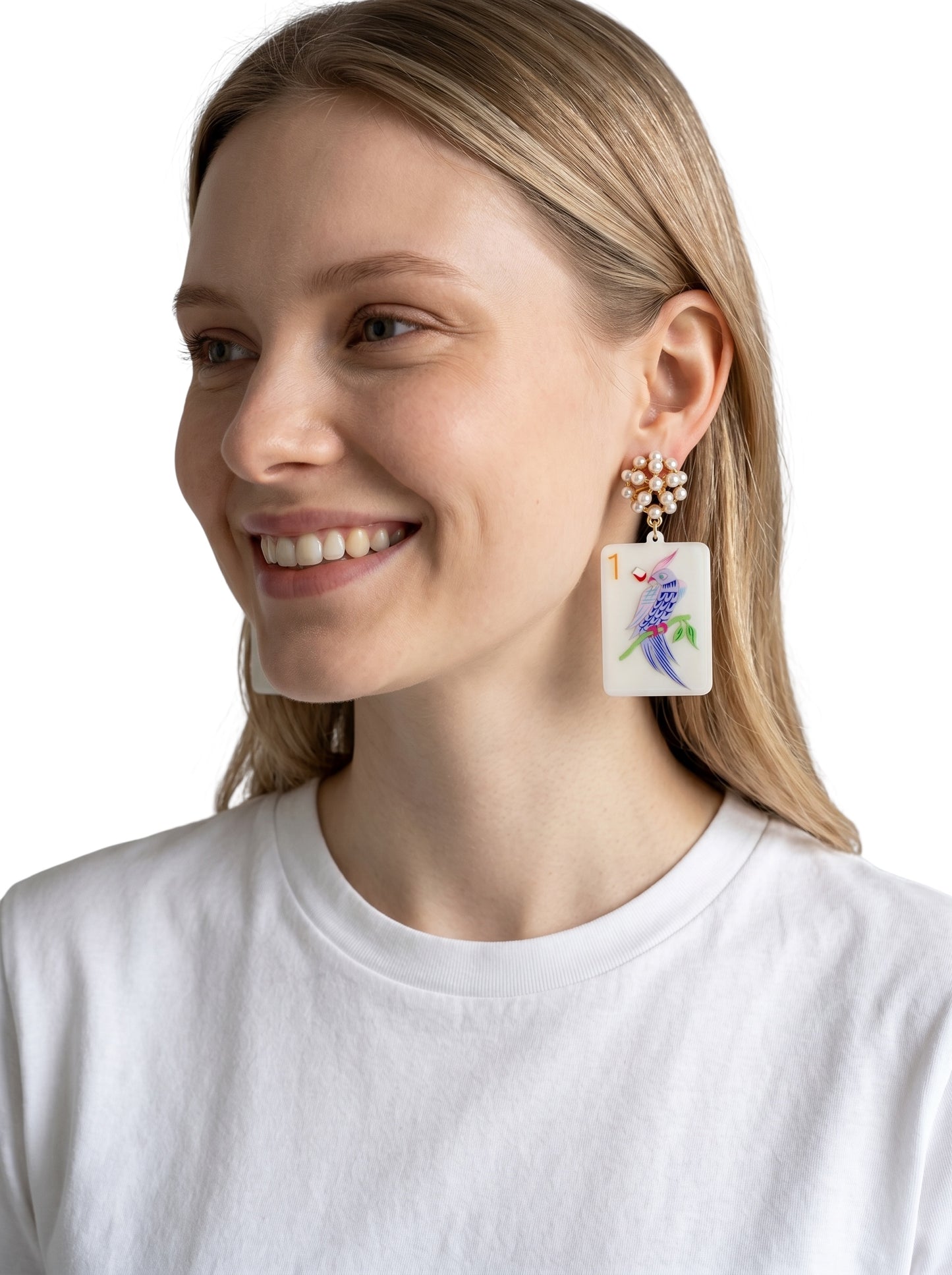 Birdie Bam Mahjong Earrings