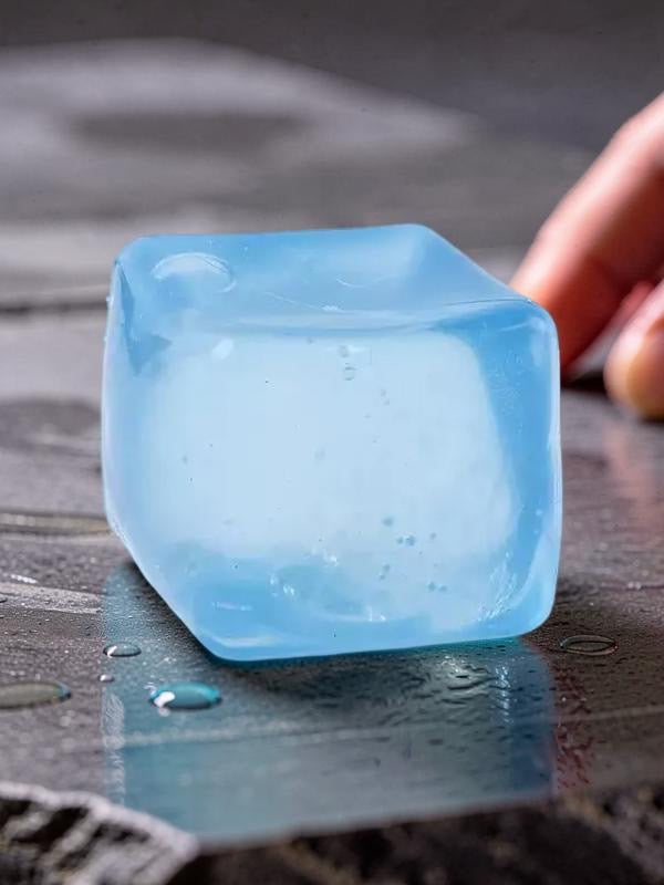Ice Cube Squishy Fidget Toy, slow Rebound Fidget for Kids and Adults, Slow-Rising Sensory Stress Cube