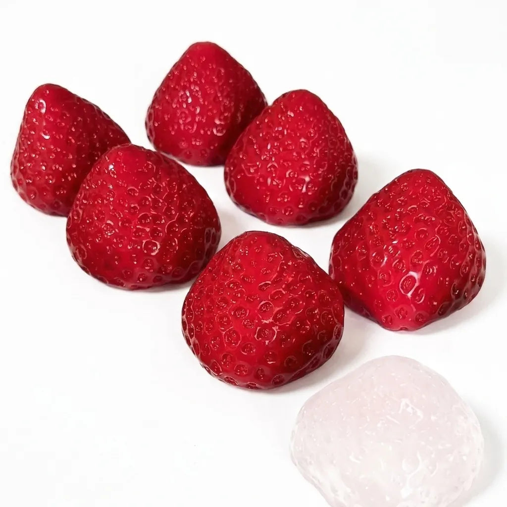 Strawberry Fruit Shape Squishy Fidget Toy, Slow Rebound Sensory Squeeze Toy for Stress Relief and Play