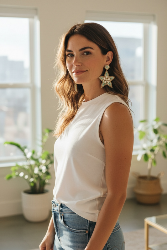 Star Statement Earrings