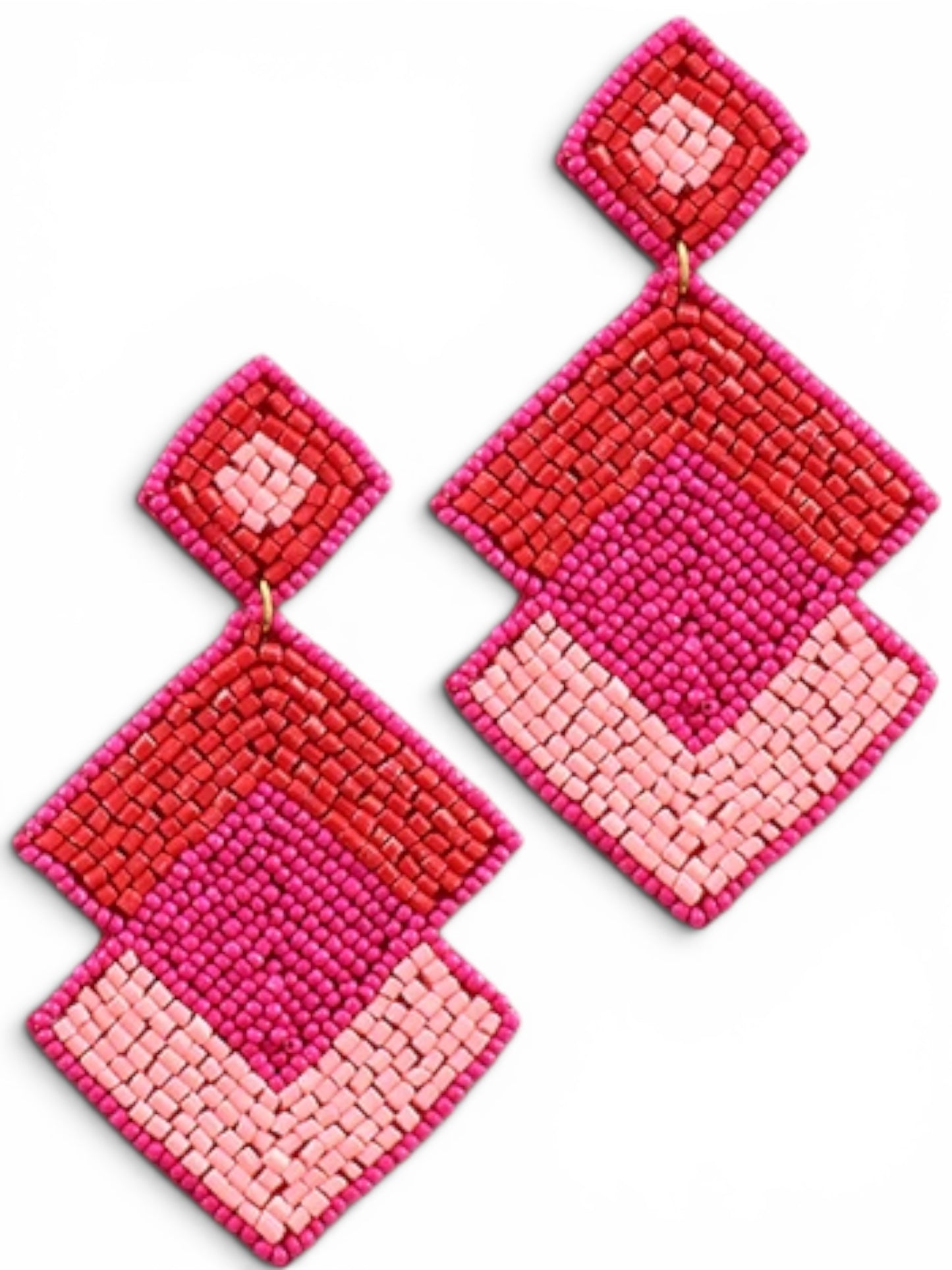Color Pop Geo Earrings 💙💖✨