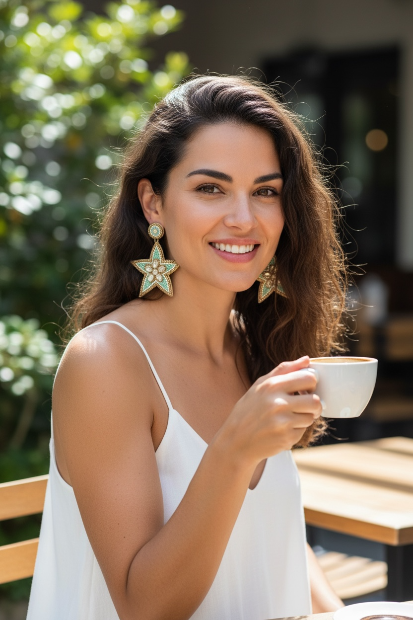 Star Statement Earrings