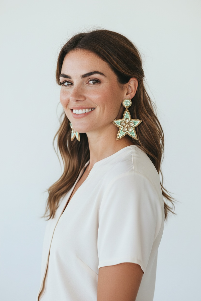 Star Statement Earrings