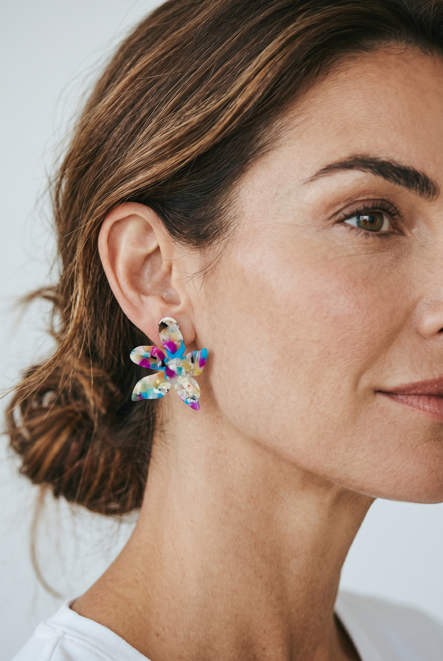 Flower Bloom Statement Earrings