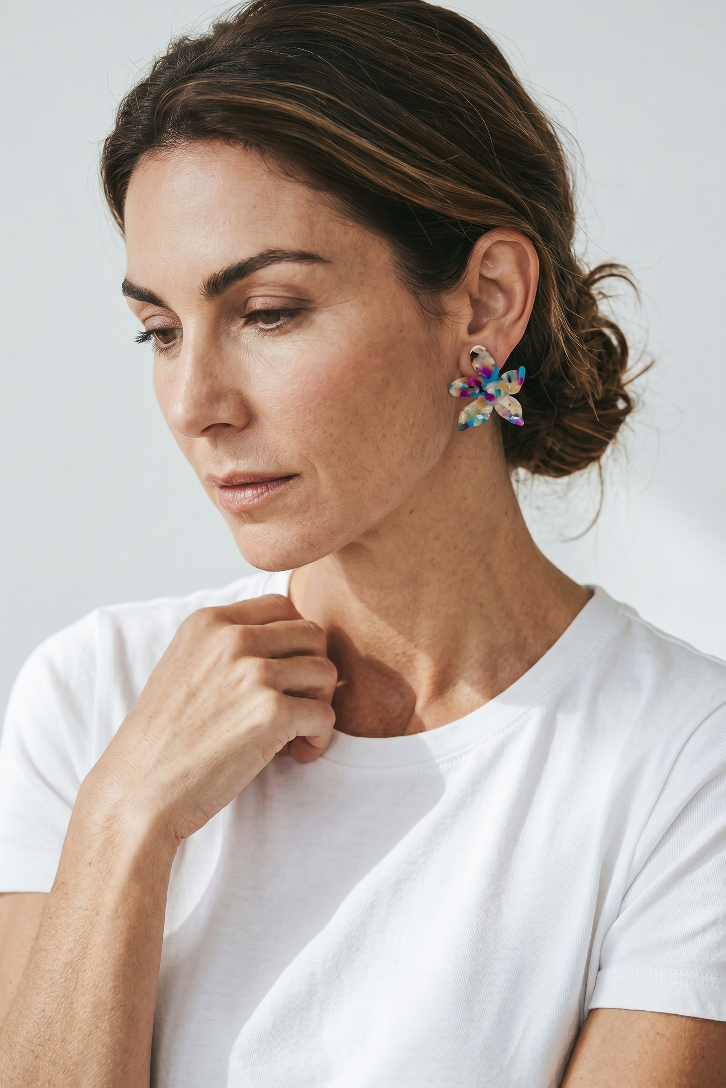 Flower Bloom Statement Earrings