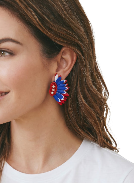 Star-Spangled Wing Earrings