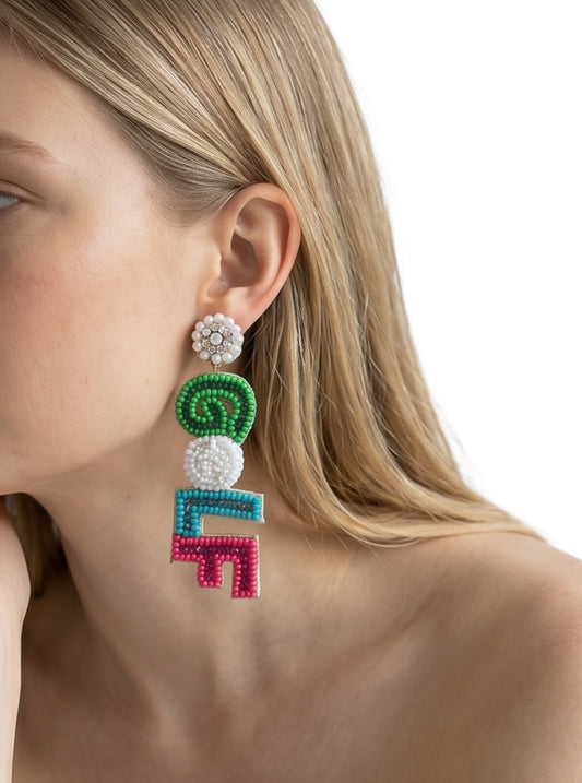 Fairway Brights Golf Earrings