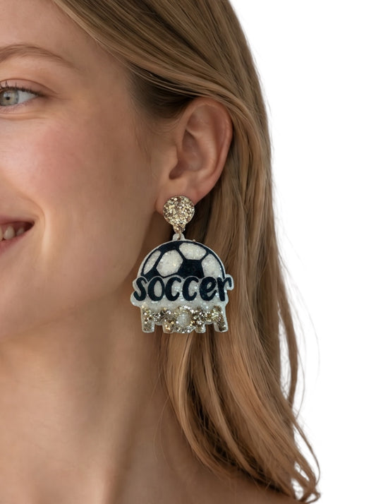 Game Day Glam Soccer Mom Earrings