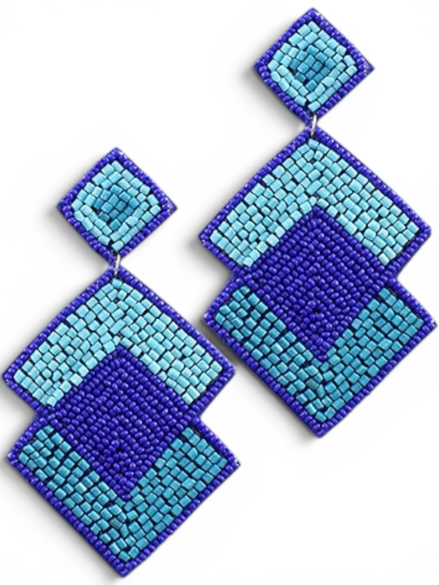 Color Pop Geo Earrings 💙💖✨