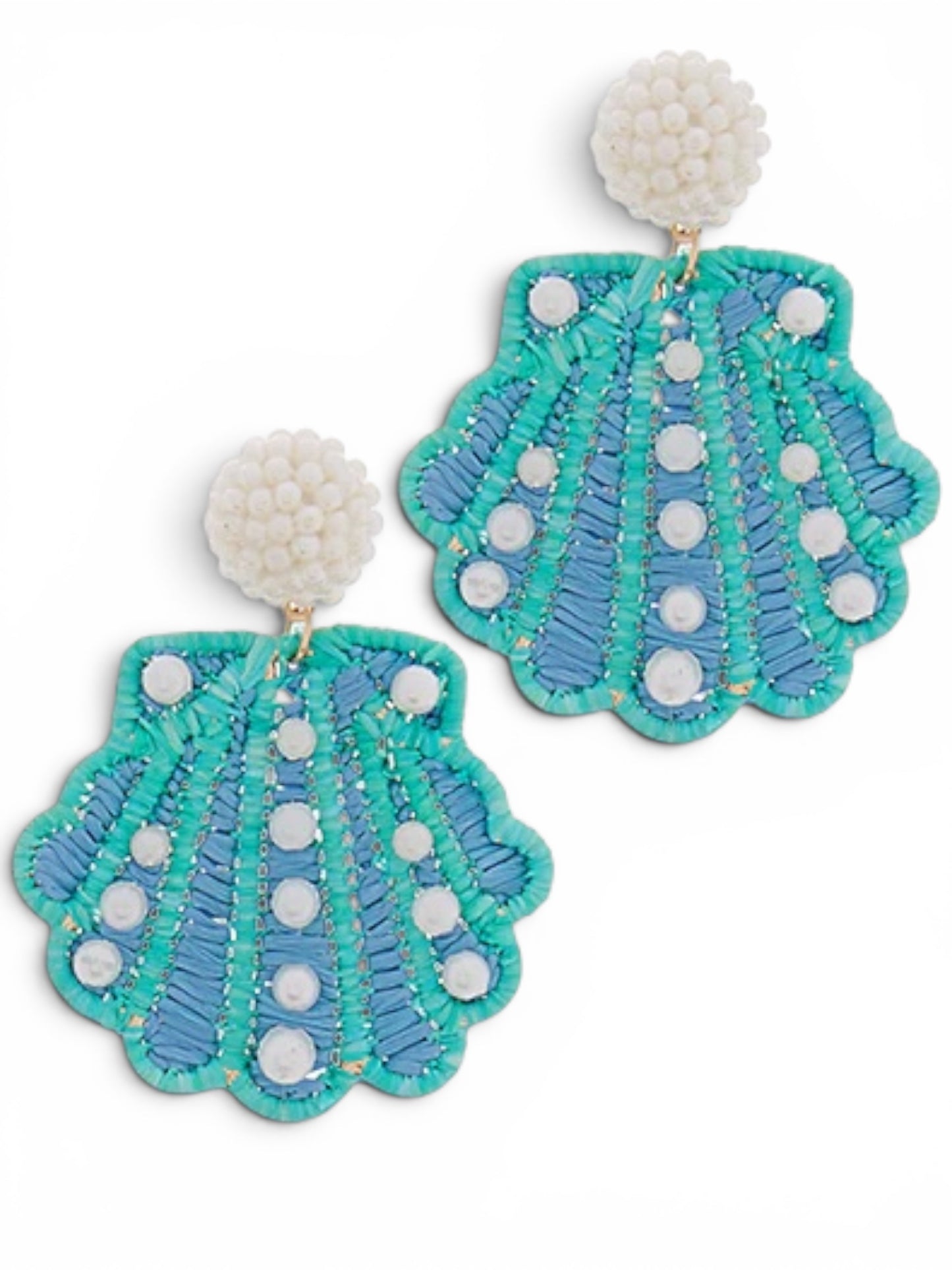 Seaside Sparkle Shell Earrings 🐚✨🌊