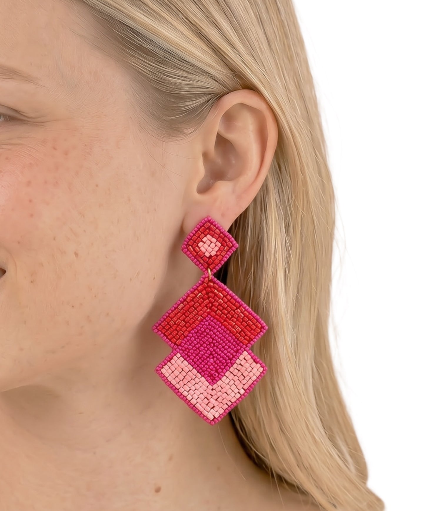 Color Pop Geo Earrings 💙💖✨