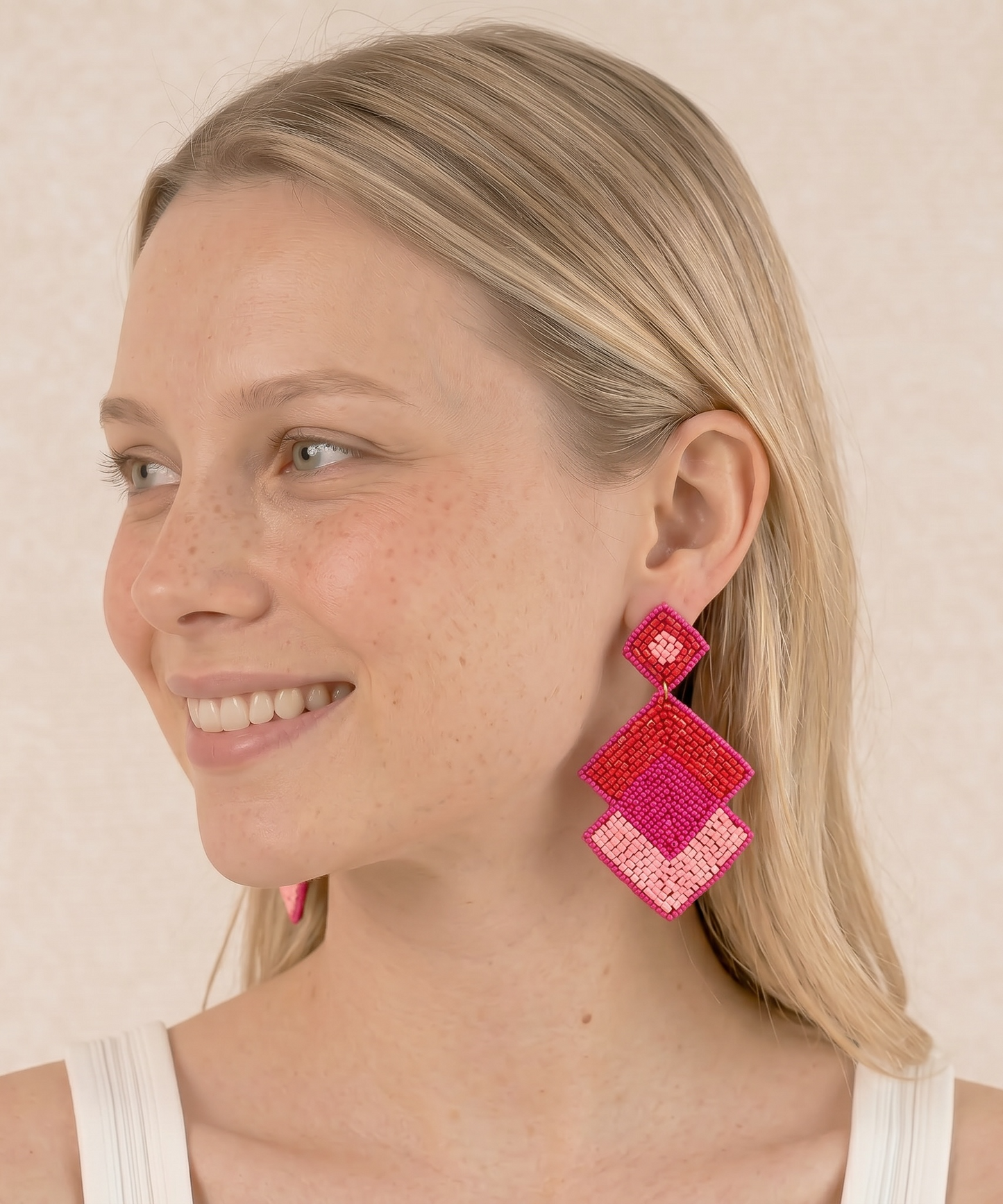Color Pop Geo Earrings 💙💖✨