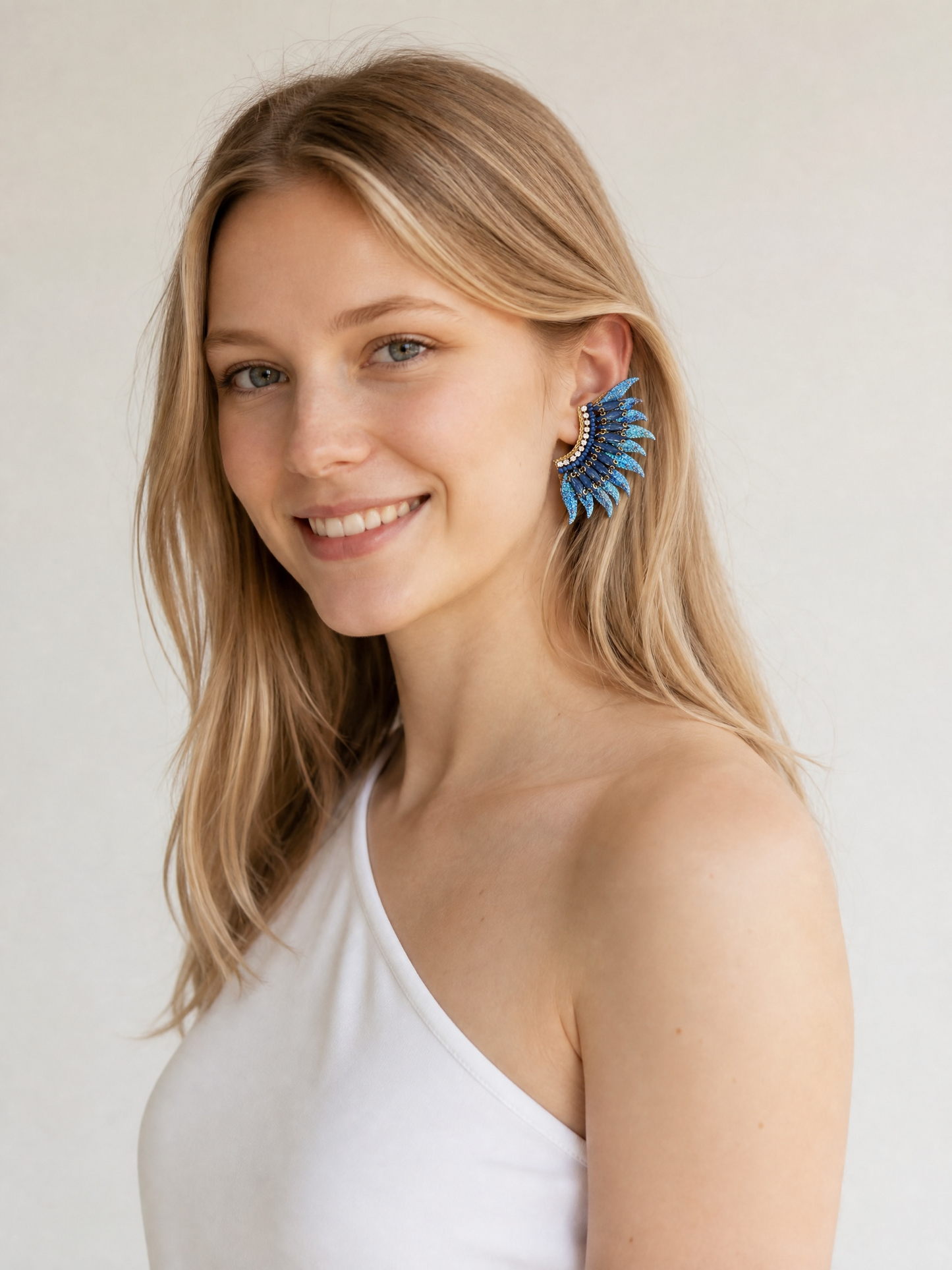 Coastal Queen Wing Earrings 🪽✨🌊