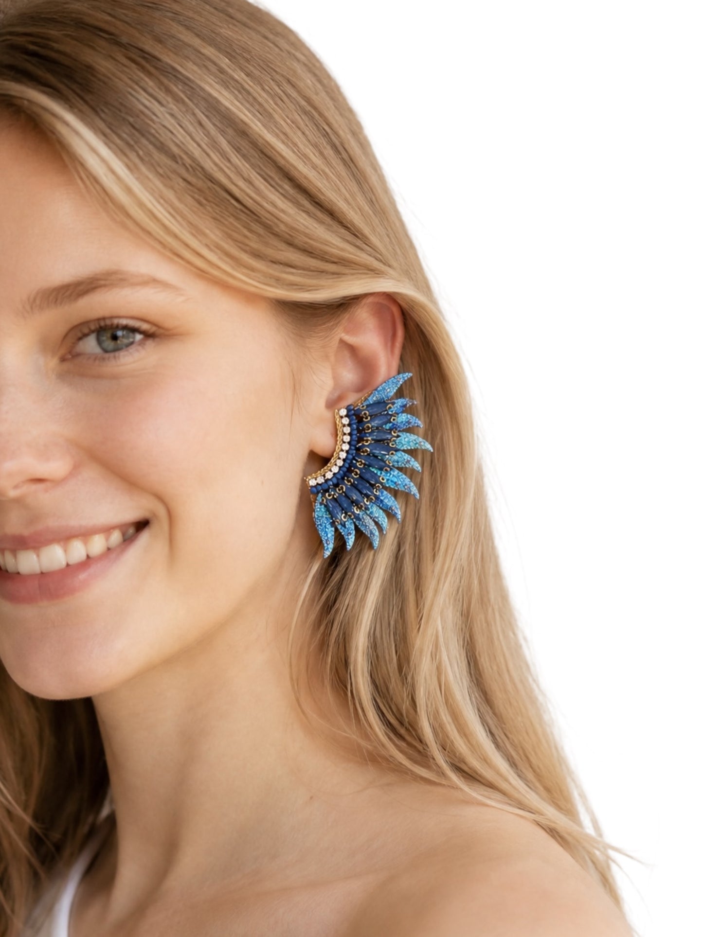 Coastal Queen Wing Earrings 🪽✨🌊