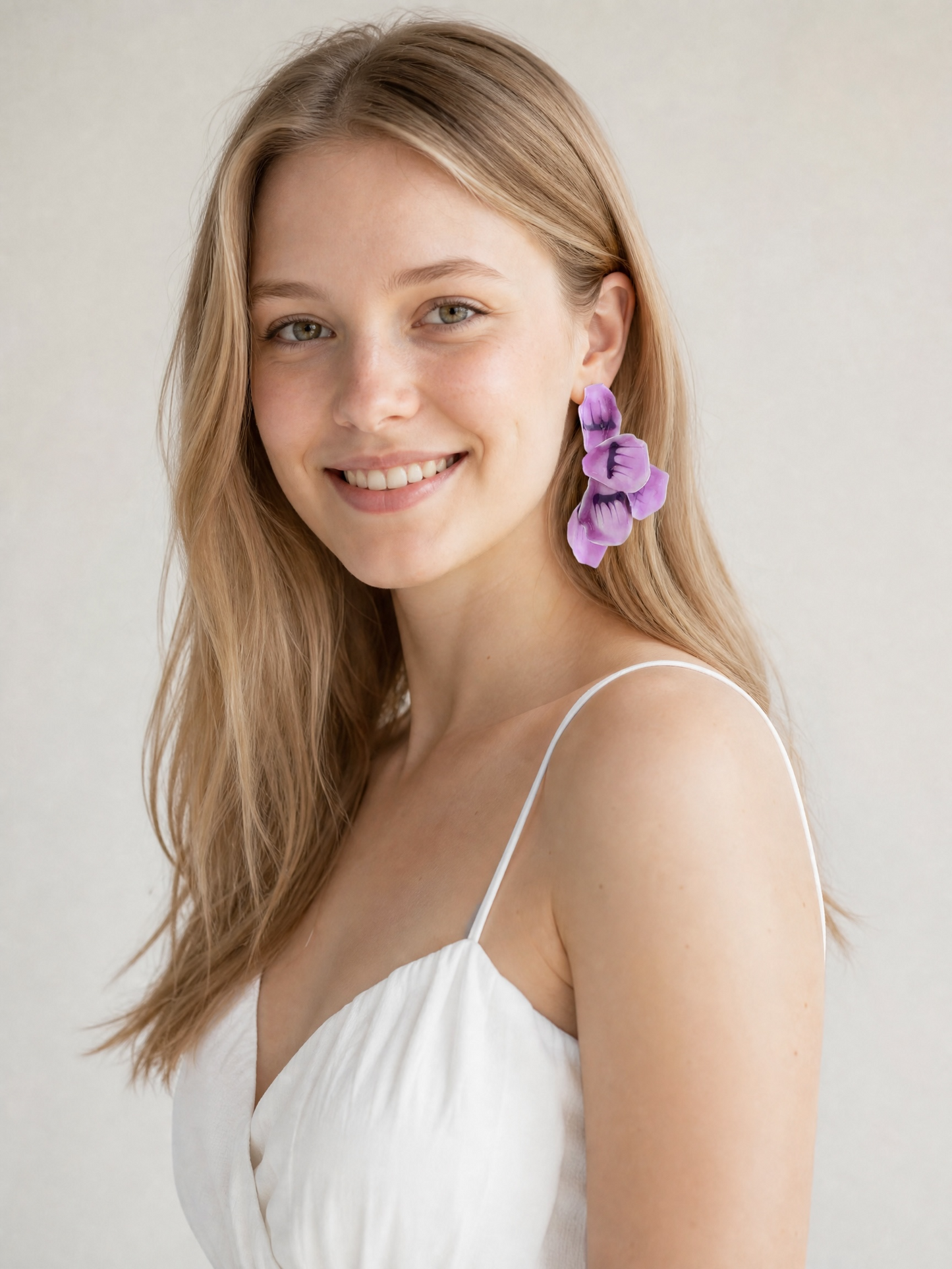 Lavender Petal Earrings 💜🌸✨