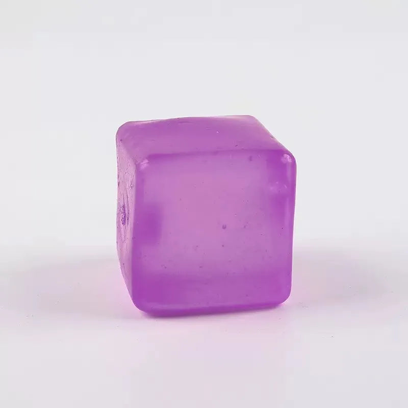 Ice Cube Squishy Fidget Toy, slow Rebound Fidget for Kids and Adults, Slow-Rising Sensory Stress Cube